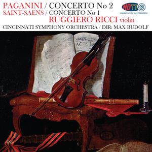 Paganini Concerto No. 2 - Saint-Saëns Concerto No. 1 - Ruggiero Ricci, violin - Max Rudolf  - Pure DSD